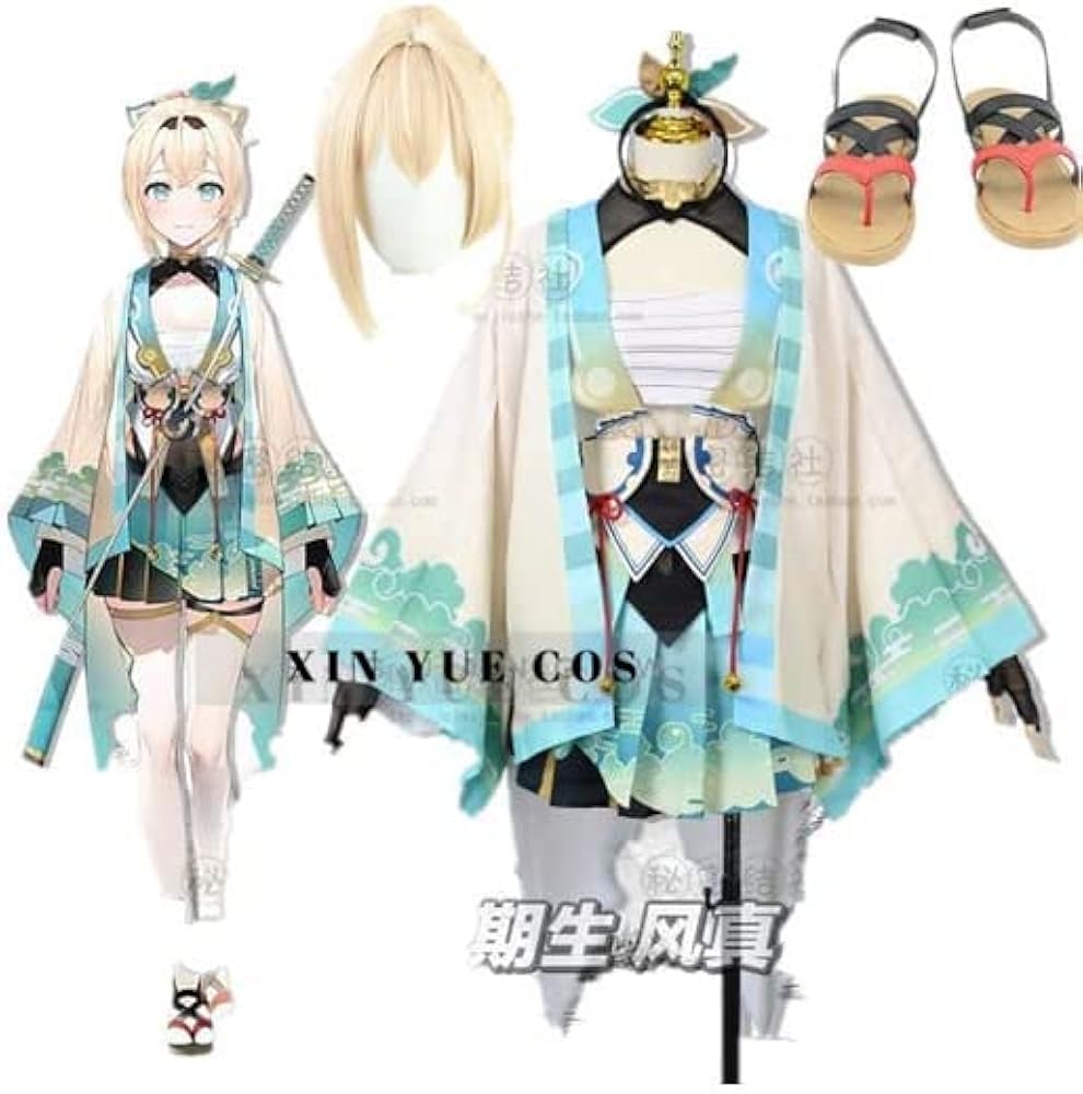 Amazon.co.jp: [XIN YUE] 6期生 風真いろは コスプレ衣装+ウィッグ +靴