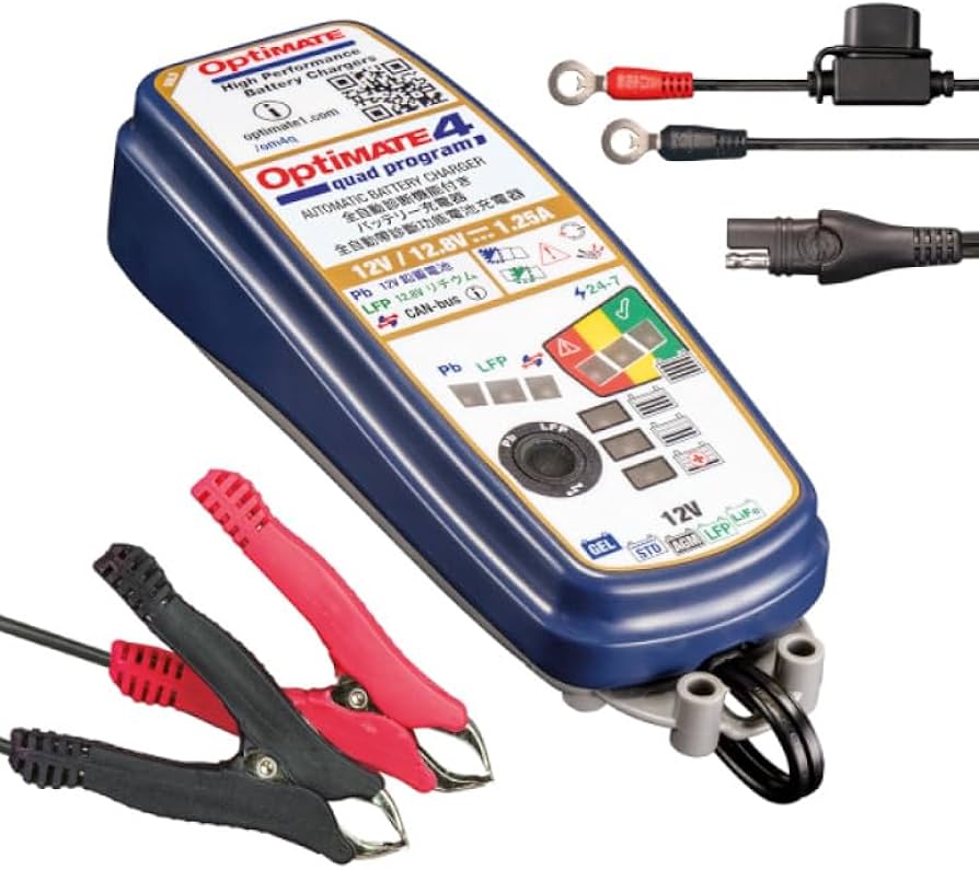 Amazon.co.jp: TECMATE(テックメイト) バイク用充電器 オプティメイト4