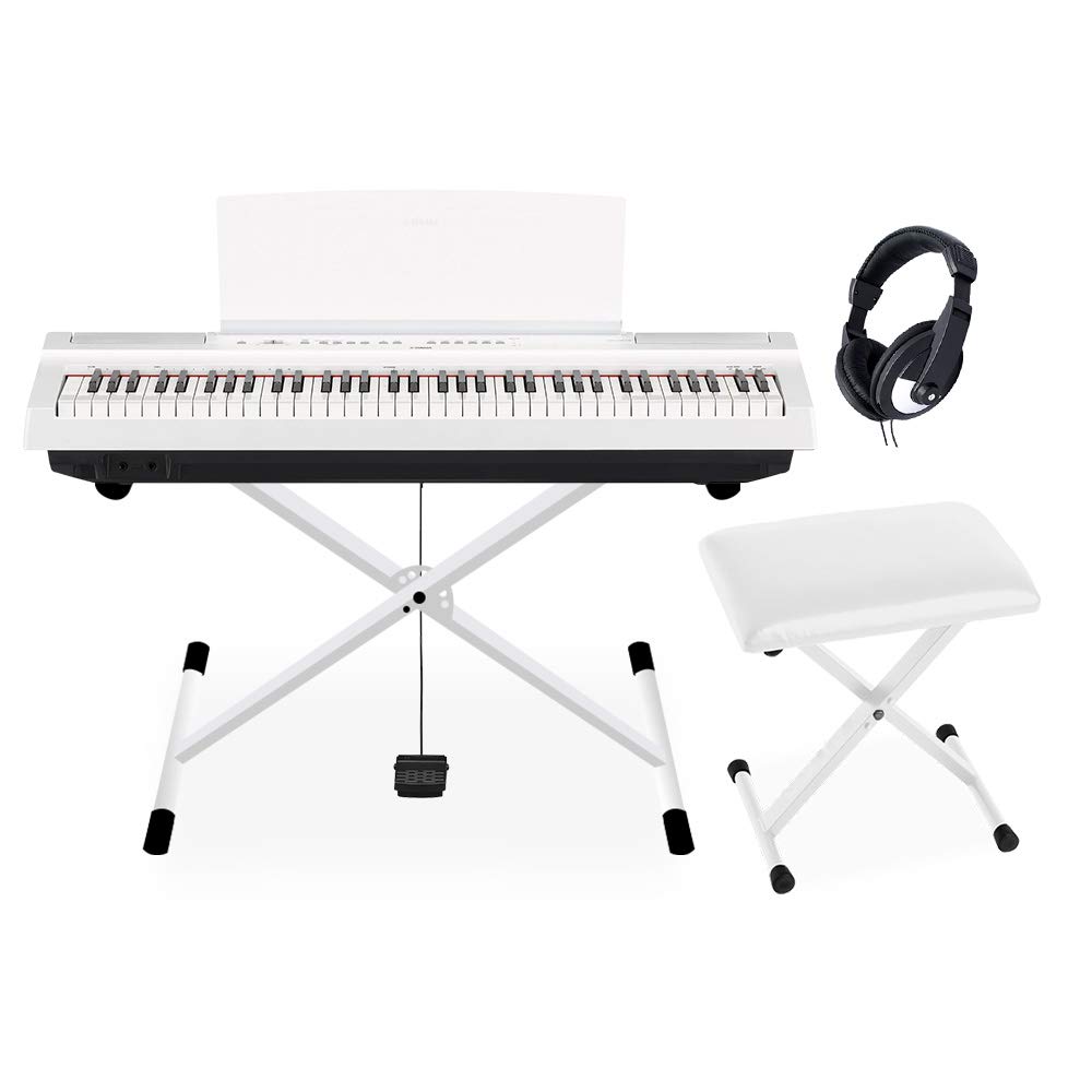 Amazon | YAMAHA P-121 WH Xスタンド・Xイス・ヘッドホンセット 電子