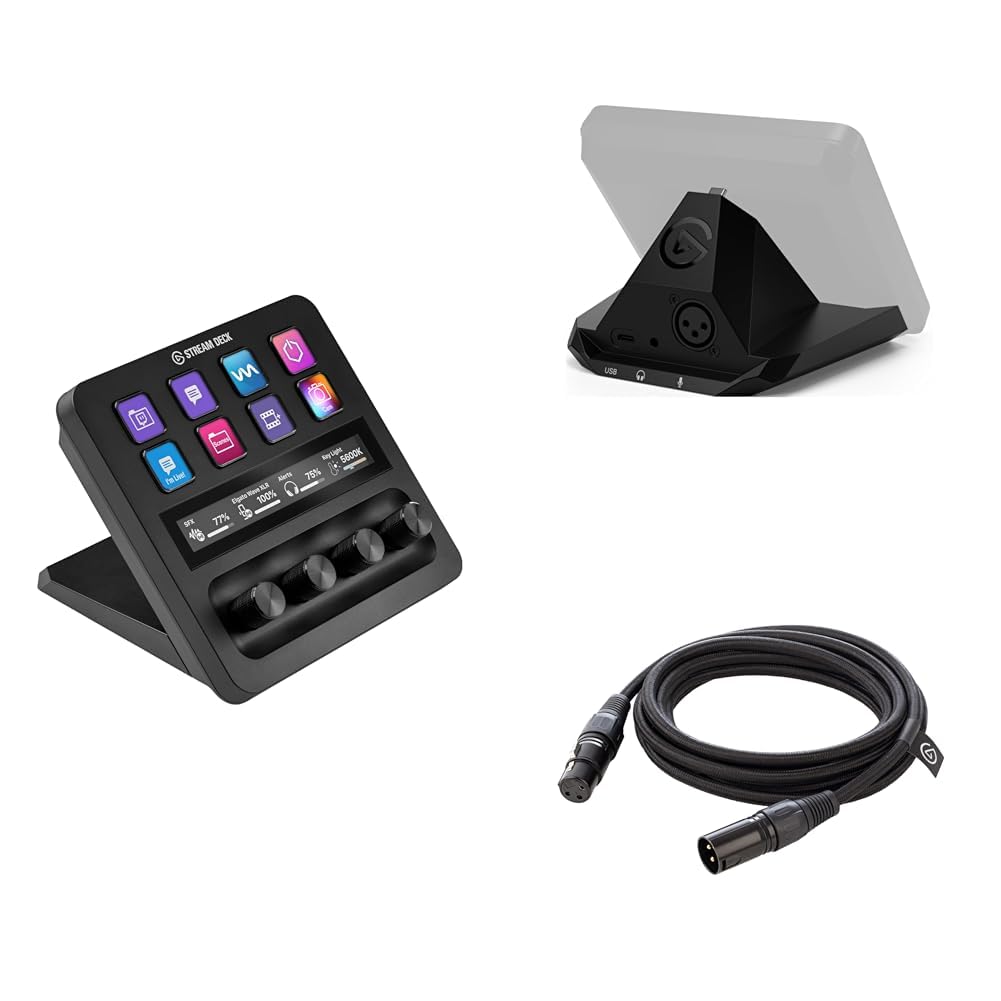 Amazon.com: Elgato Stream Deck + - XLR Dock, Microphone Cable