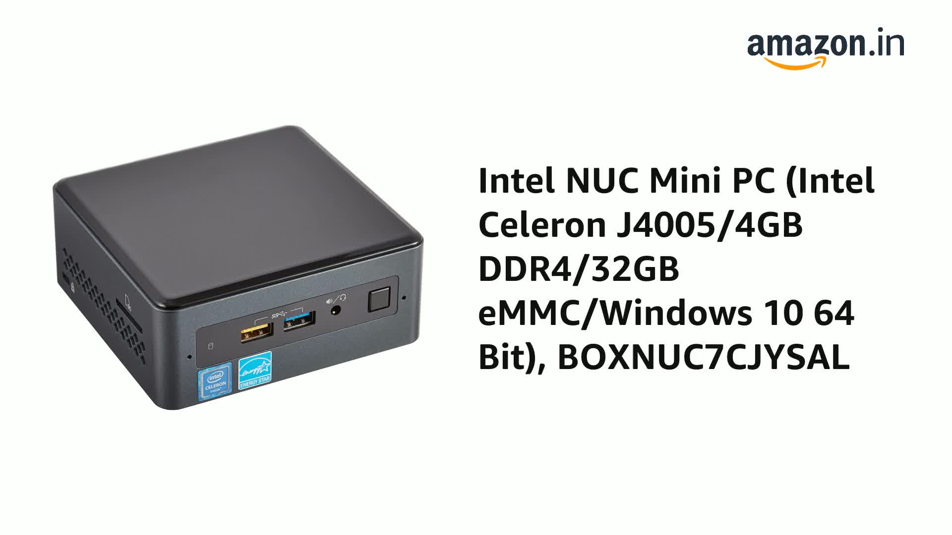 NUC7JY ミニPC Celeron4005 Mem4GB eMMC32GB ミニPC INTEL NUC7JY