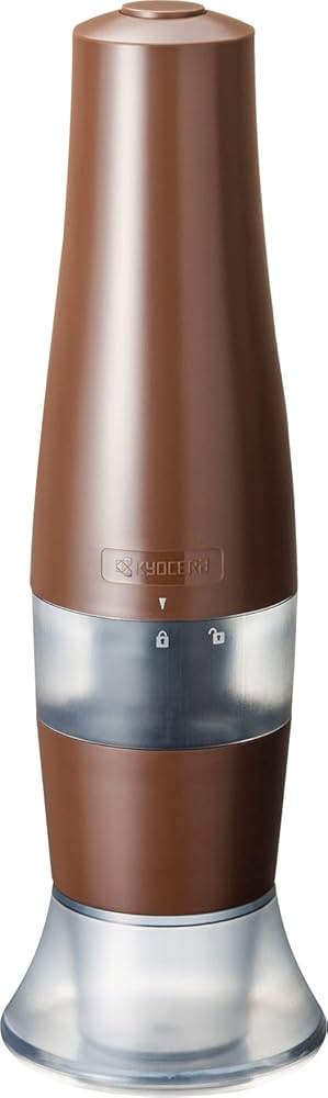 Amazon｜京セラ ミル 電動 15g セラミック コーヒー 粗さ調節 分解洗浄