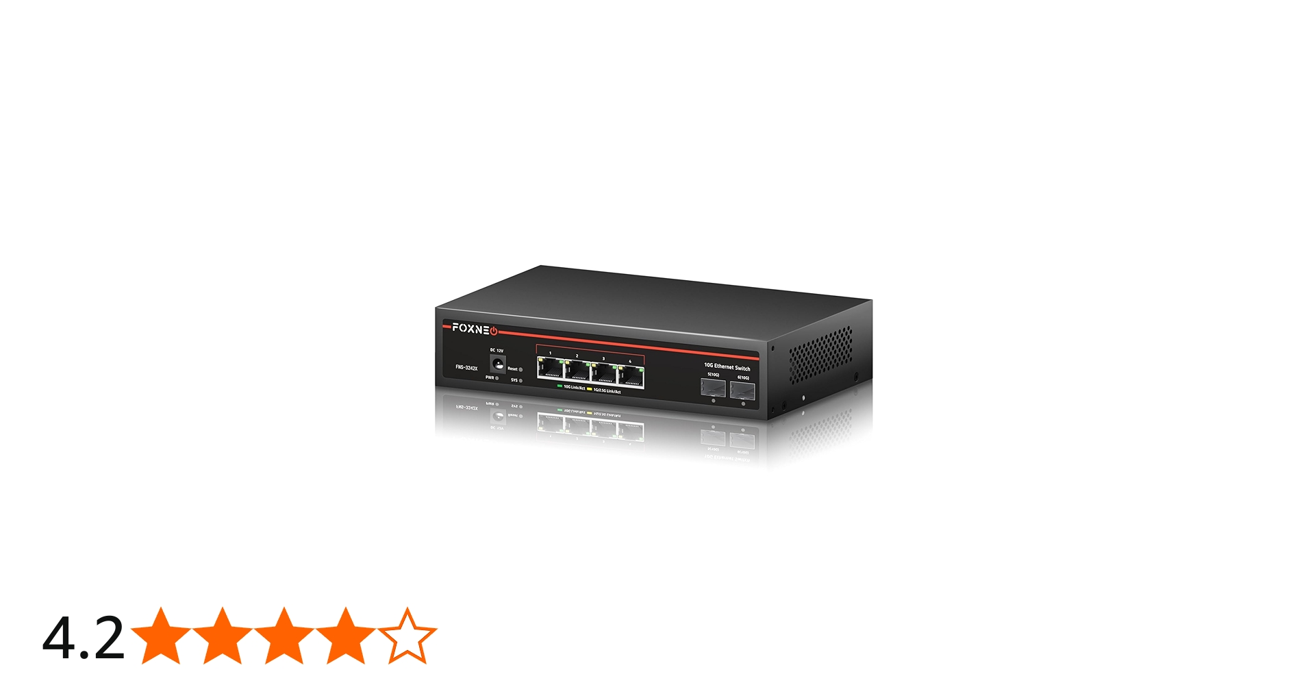 Amazon.co.jp: FOXNEO 10G スイッチングハブ即插即用 静音スマート