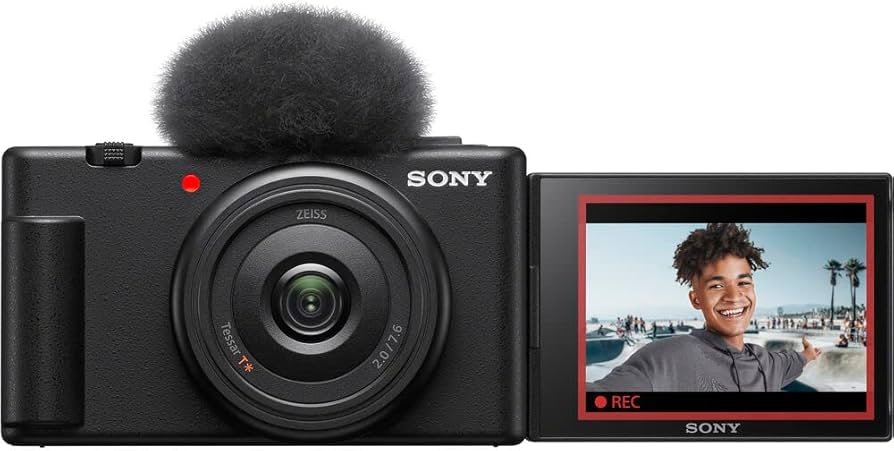 Amazon.com : Sony ZV-1F Vlogging Camera (Black) 20.1 MP 1” Sensor