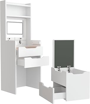 Amazon｜FTPZYLZ ドレッサー コンパクト 幅 47.5cm 化粧台/鏡台 大容量