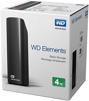 Amazon.com: Wd Elements Black 4tb EU-Plug USB 3.0/2.0 3.5in