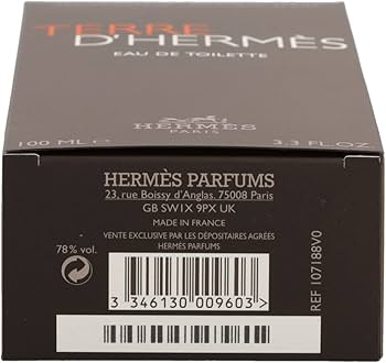 Amazon | Hermès Terre D'hermès Eau De Toilette 100ml エルメス