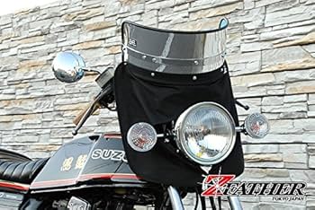 Amazon | Z-FATHER 旭風防 メッキ 短風防(黒布タレ) | スクリーン本体