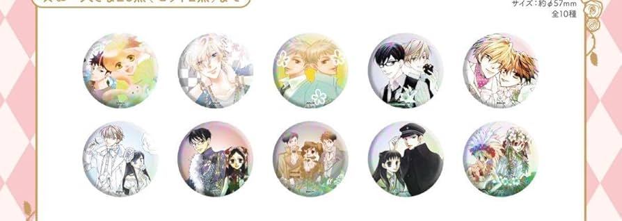 Amazon.co.jp: 桜蘭高校ホスト部 缶バッジセット ホログラム缶バッジ