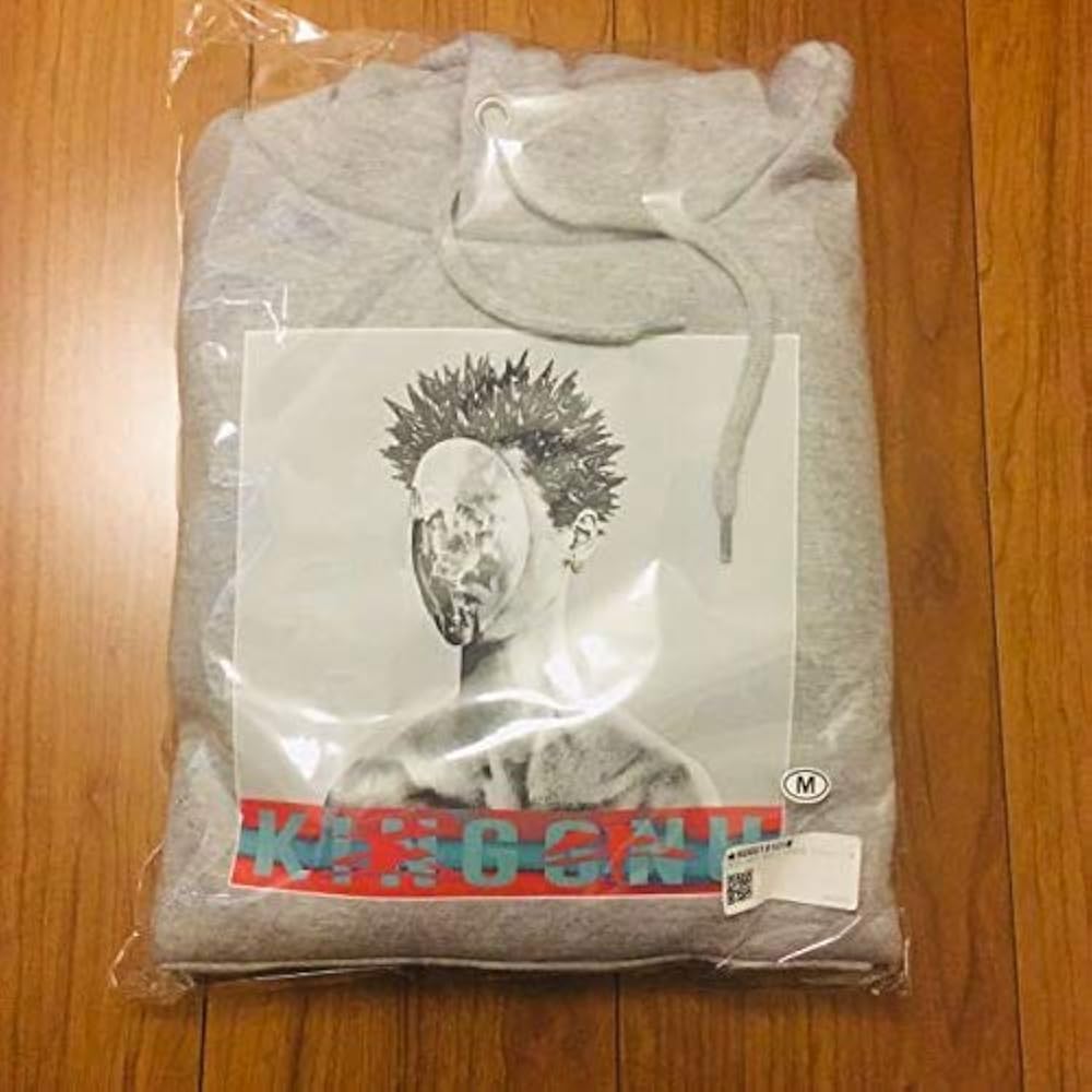 Amazon.co.jp: King gnu 白日 HARD REMIX HOODIE パーカー グレー M