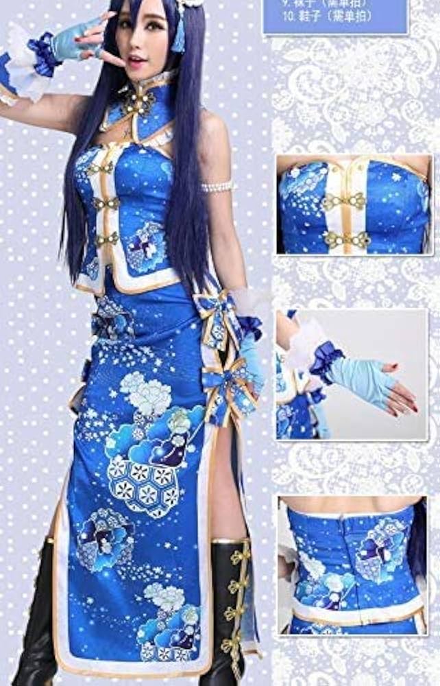 Amazon.co.jp: ラブライブ! チャイナドレス 園田海未 覚醒後 コスプレ