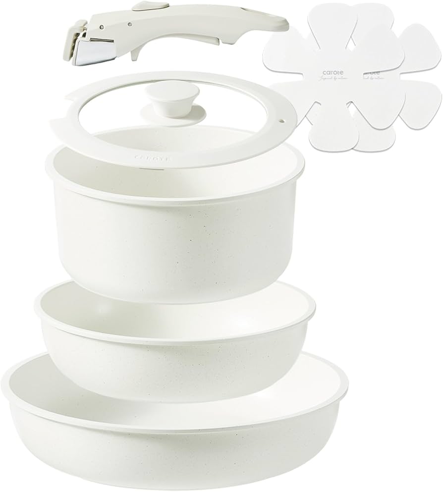 Amazon.co.jp: CAROTE カローテ フライパン セット 5点+2点収納マット