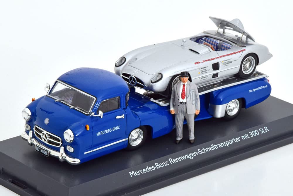 Amazon | Schuco 1/43 Mercedes Benz Renntransporter Set Blaues