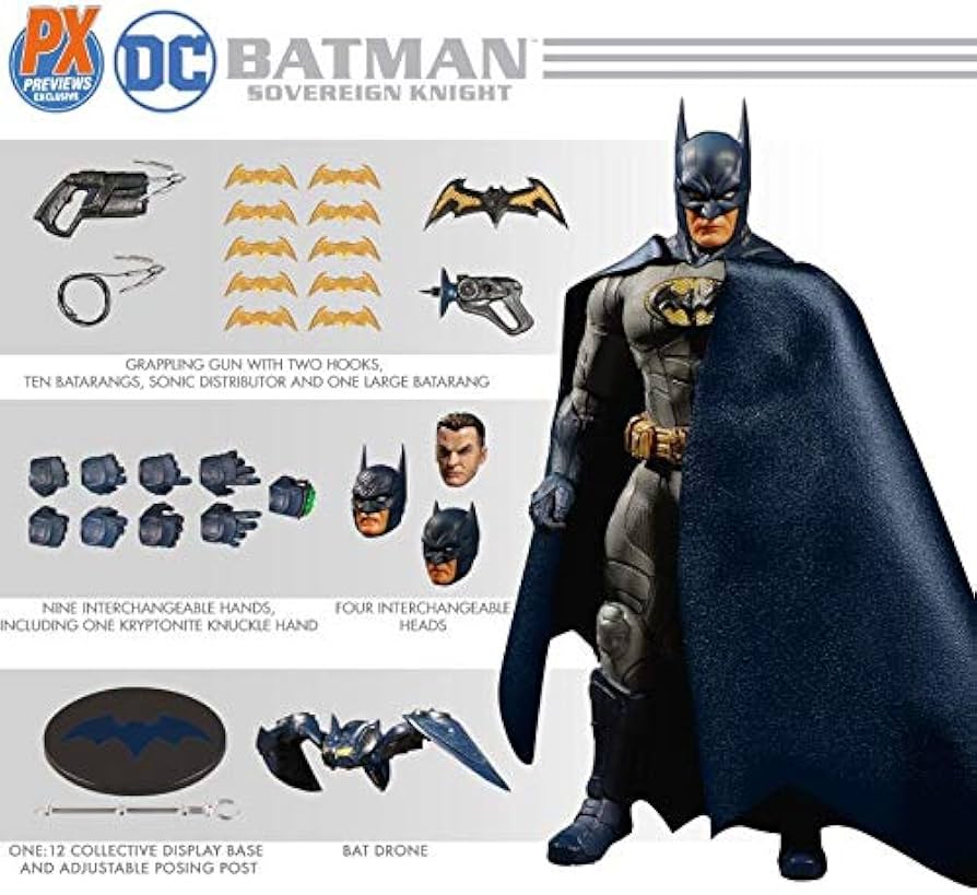 Amazon.co.jp: Mezco Toys One:12 Collective: DCバットマン ソブリン