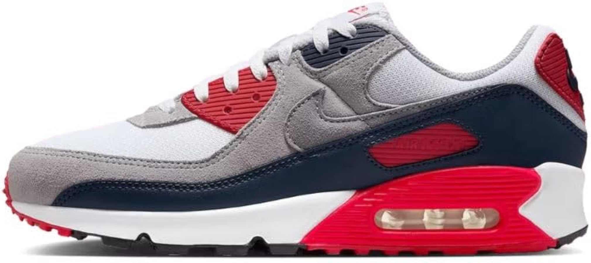Amazon.com | White/Cool Grey/University Red Nike Air Max 90 M