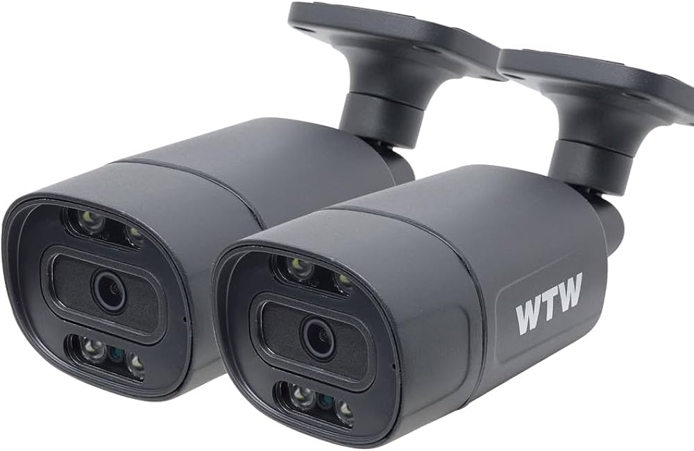 Amazon.co.jp: WTW 塚本無線 500万画素標準カメラ 黒 2台【PoE追加