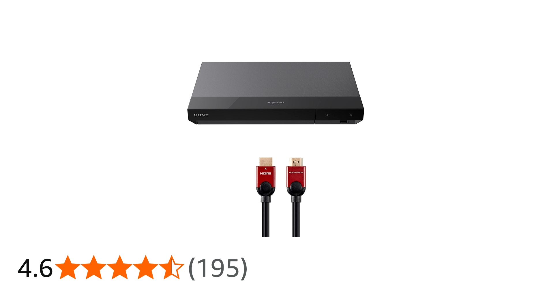 Sony UBP-X700 4K Ultra HD Blu-ray Player with Dolby Vision Bundle