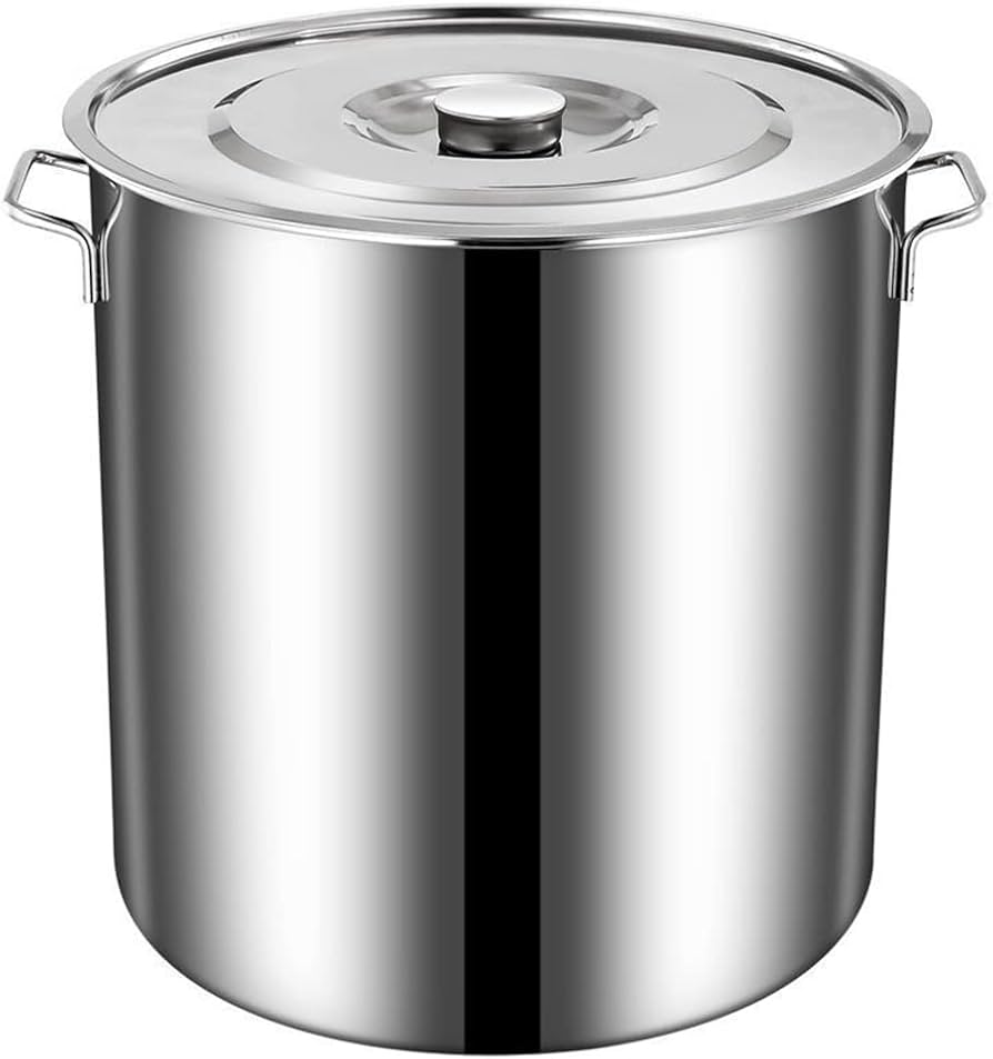 Amazon | 寸胴鍋 業務用ステンレス製寸胴鍋 家庭用 大容量 蓋付きIH