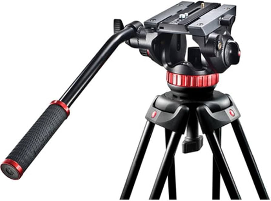 Amazon | Manfrotto 三脚 ツイン3段アルミ MSタイプ ビデオキット