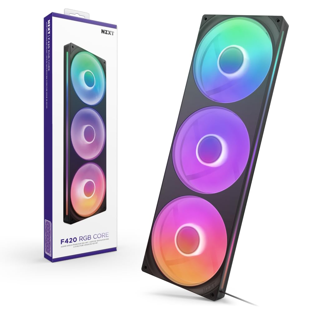Amazon.com: NZXT F420 RGB Core - 420mm Single-Frame Fan Unit with
