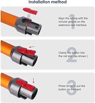 Amazon.co.jp: ヘッドクリップラッチタブボタンバネダイソンV7 V8 V10