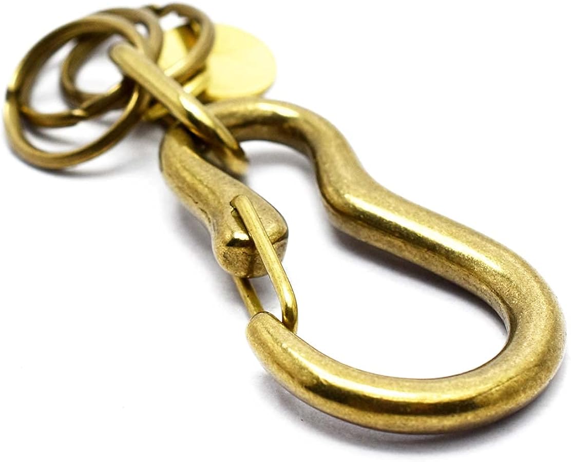 Amazon | [CHAOS] 国産 真鍮 カラビナキーフック キーホルダー ブラス