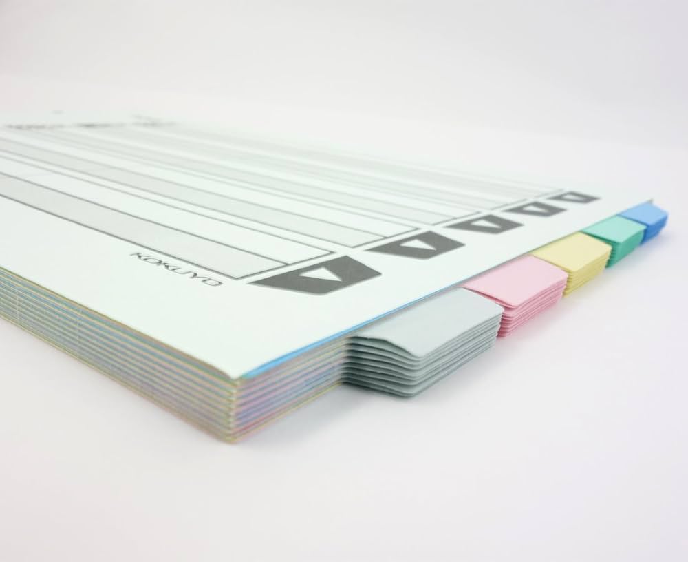 Amazon | コクヨ ファイル インデックス 仕切カード 5山 2穴 10組 A3