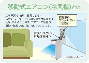 Amazon | エスケイジャパン 移動式エアコン 冷風機 衣類乾燥除湿機