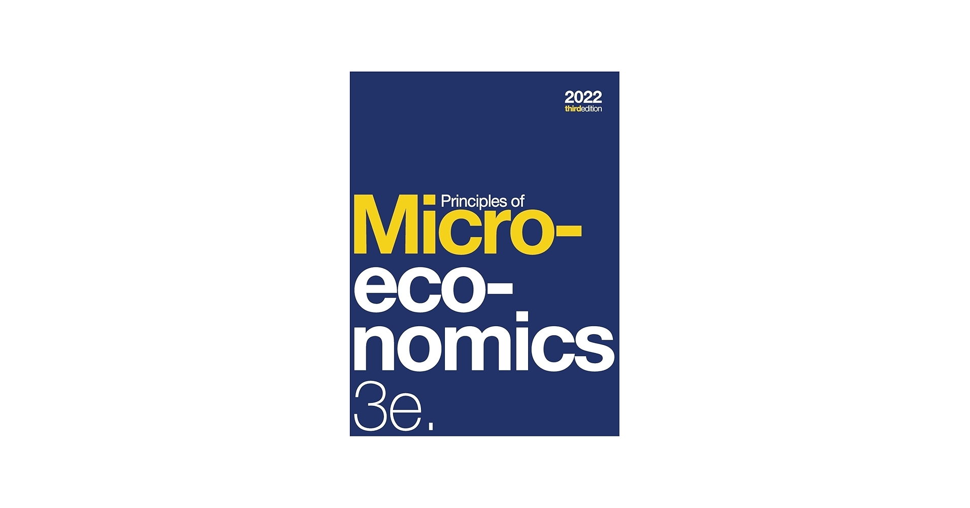 Amazon.com: Principles of Microeconomics 3e (hardcover, b&w