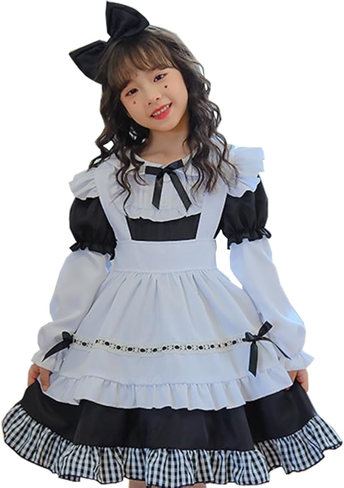 Amazon.co.jp: [NOLCCTN] メイド服 女の子 ハロウィン コスプレ 子供用