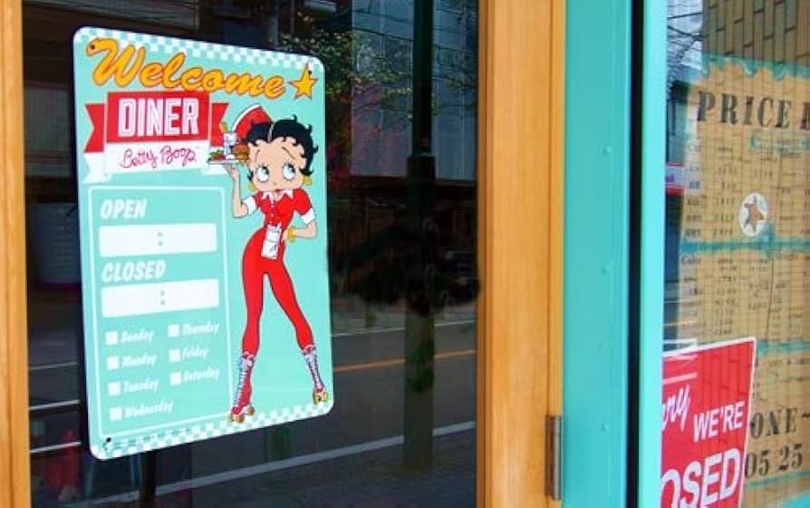 Amazon.co.jp: BETTY BOOP プラスチック サインボード プレート (DINER