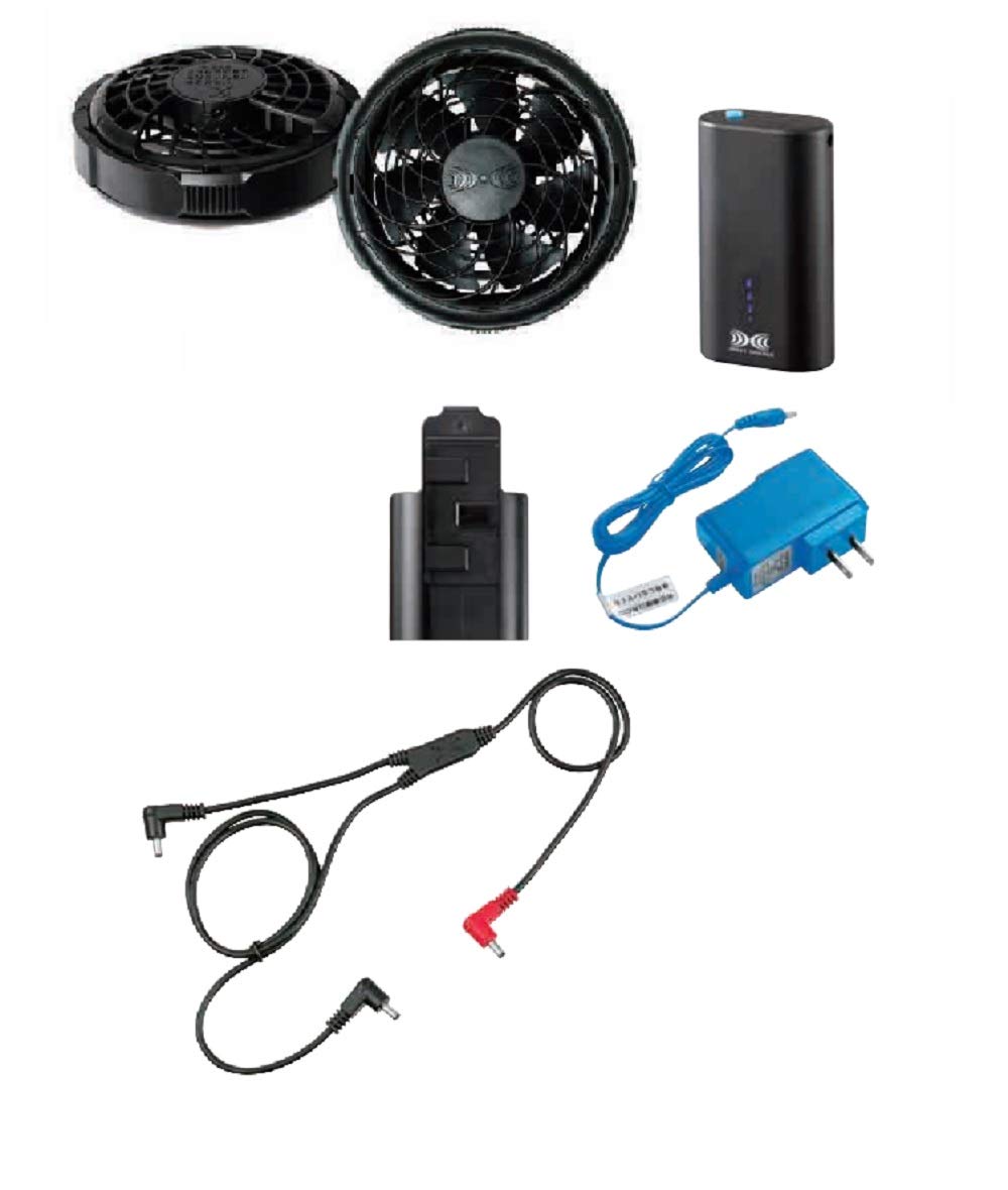 Amazon.co.jp: 空調服 小型バッテリー薄型ファン スタータキット