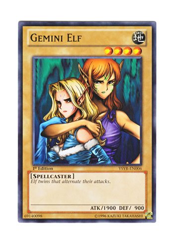 Amazon.co.jp: 遊戯王 英語版 YSYR-EN006 Gemini Elf ヂェミナイ