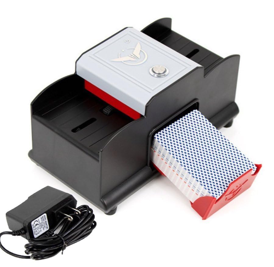 Amazon.co.jp: 自動カードシャッフラー 2デッキ 自動カードシャッフル