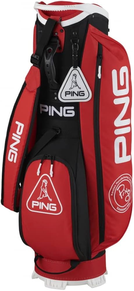 Amazon | Ping CB?P225 SUSTAINABLE キャディバッグ RED/BLACK
