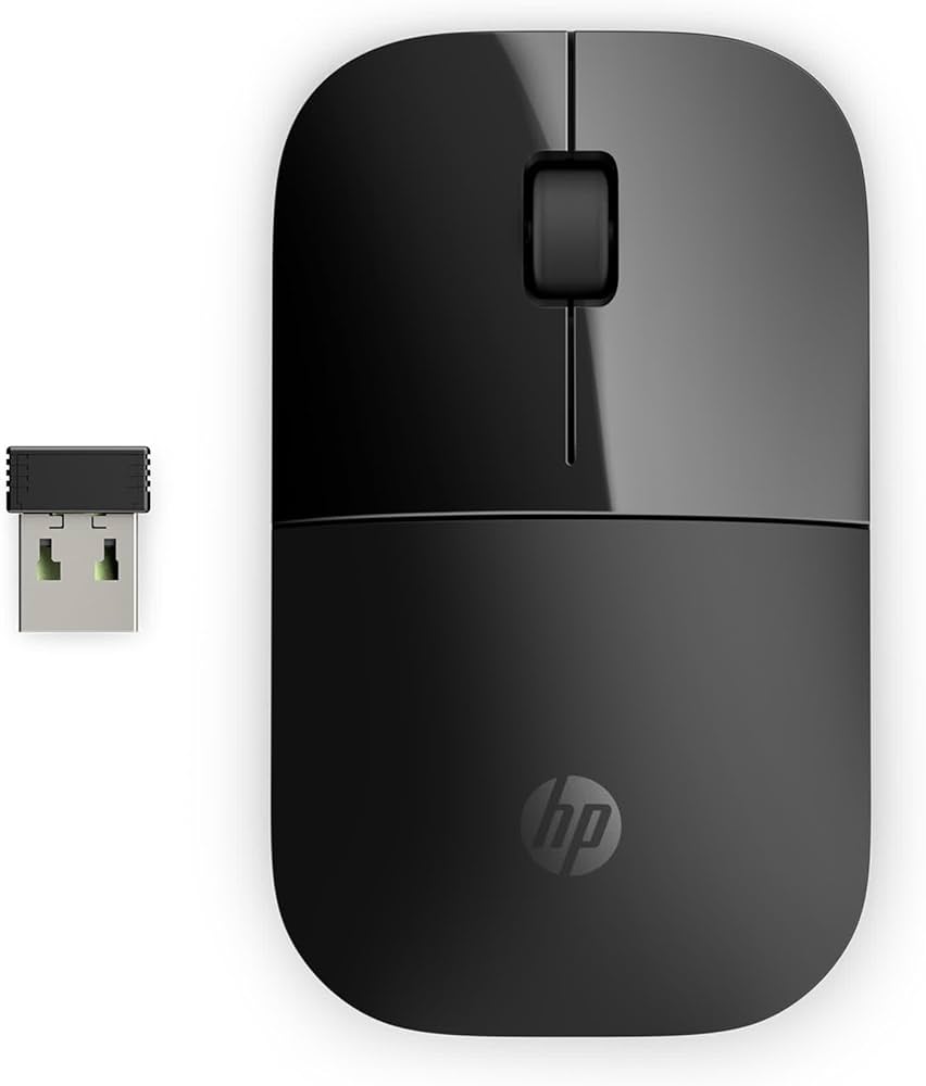 Amazon | Z3700 ワイヤレスマウス ブラックオニキス 光沢 | HP