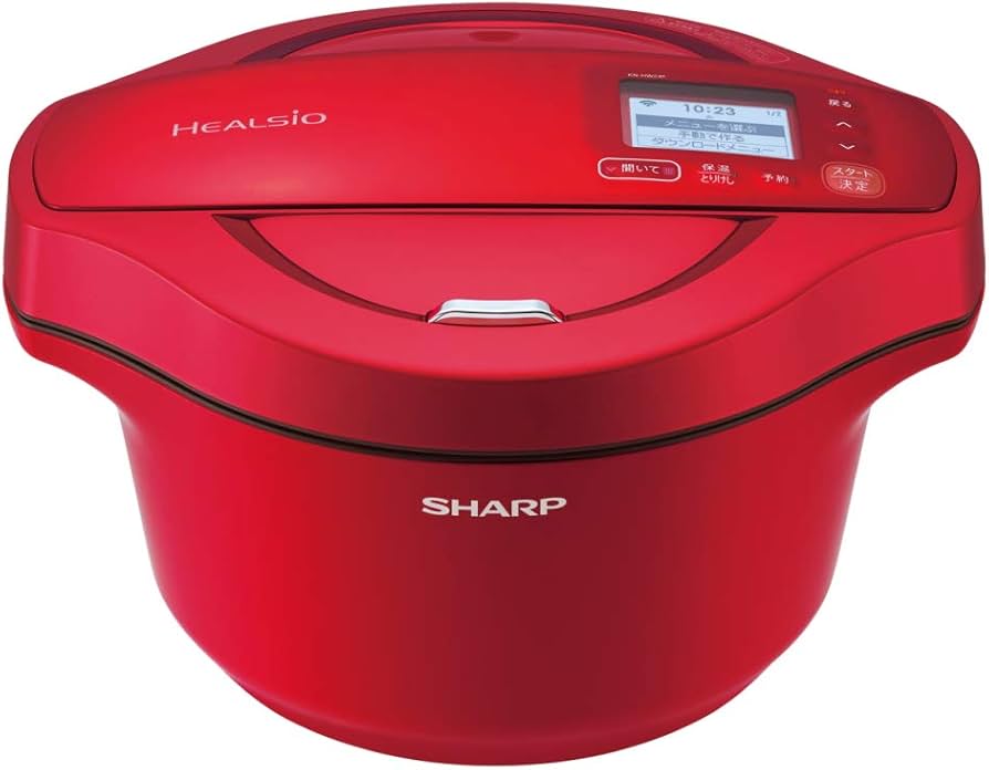 Amazon.co.jp: シャープ 水なし自動調理鍋 2.4L レッド系SHARP