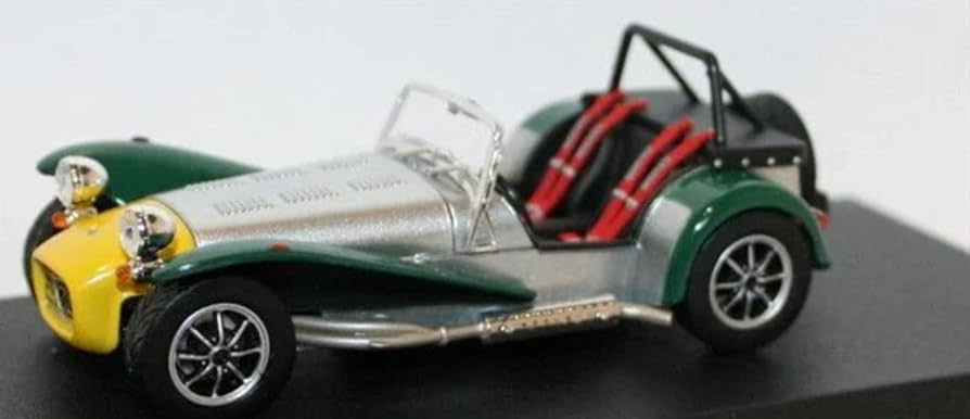 Amazon | ミニカー 1/43 1983 ケーターハム スーパーセブン 銀/緑色