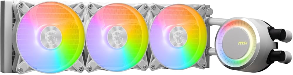 Amazon | MSI MAG CORELIQUID E360 WHITE 360mmラジエーター搭載 簡易