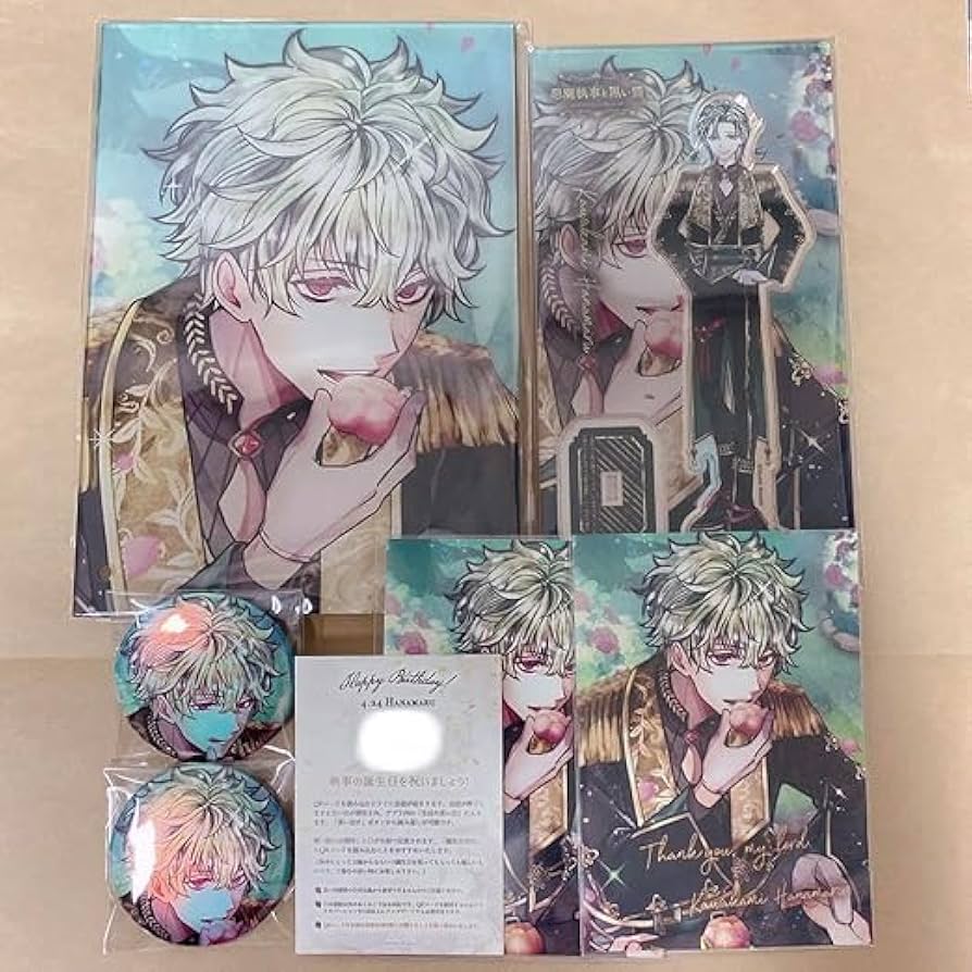 あくねこ ハナマル バースデー 缶バッジ あくねこ ハナマル バースデー