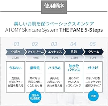 Amazon.co.jp: Atomy Atom美 アトミ スキンケアシステム ザ フェイム 5