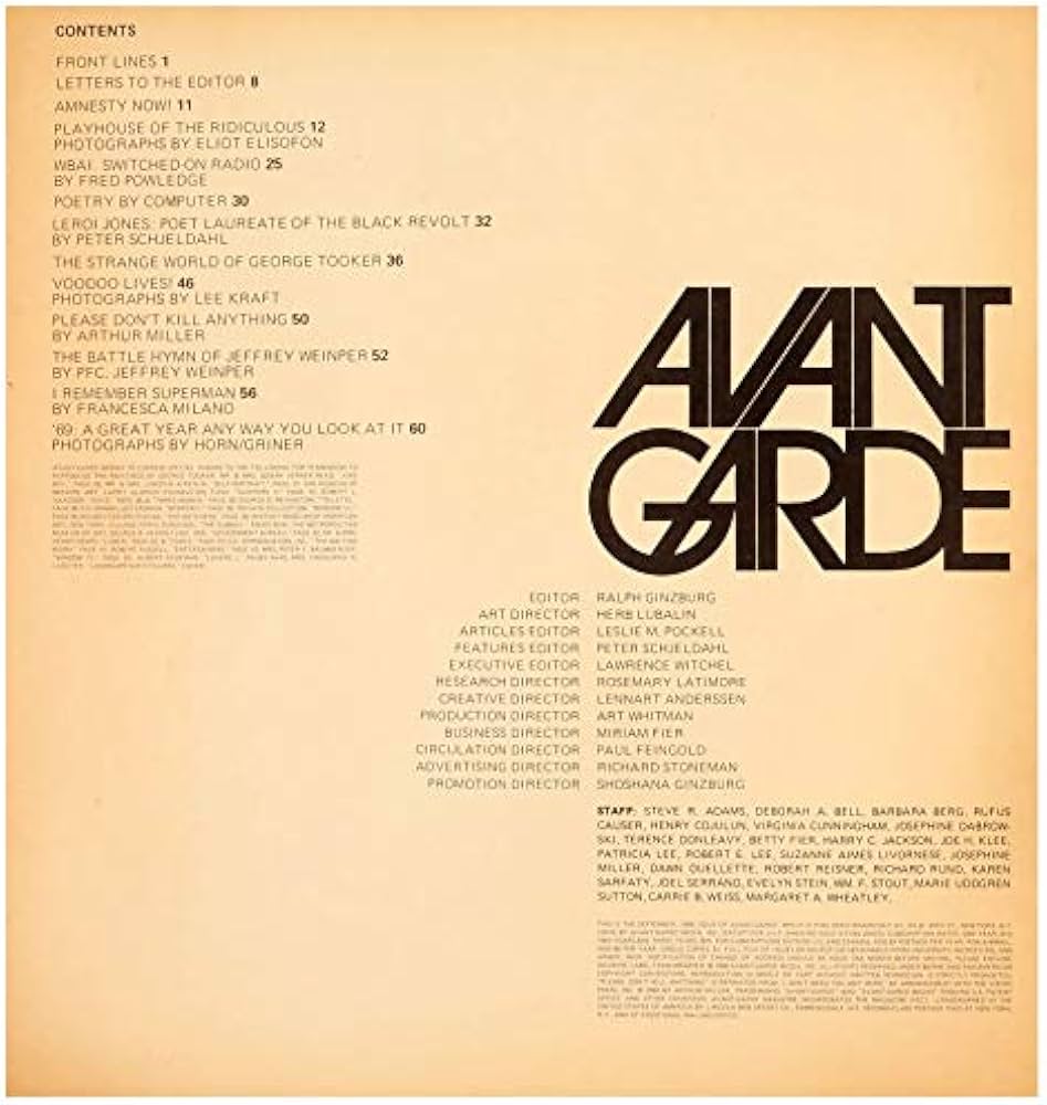 AVANT GARDE - #4 アートと文化の雑誌 AVANT GARDE Magazine Issue # 4