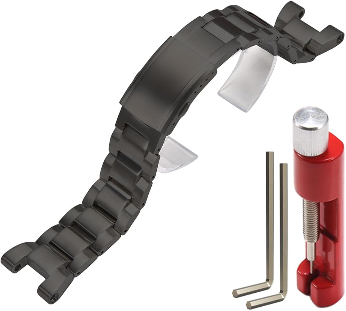 GST-B100 Stainless Steel Watch Bands Compatible with Casio G-Shock