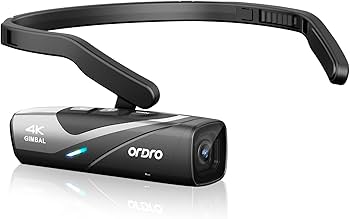 Amazon | ORDRO EP8 最新型 Vlog 4K ビデオカメラ ウェアラブル式
