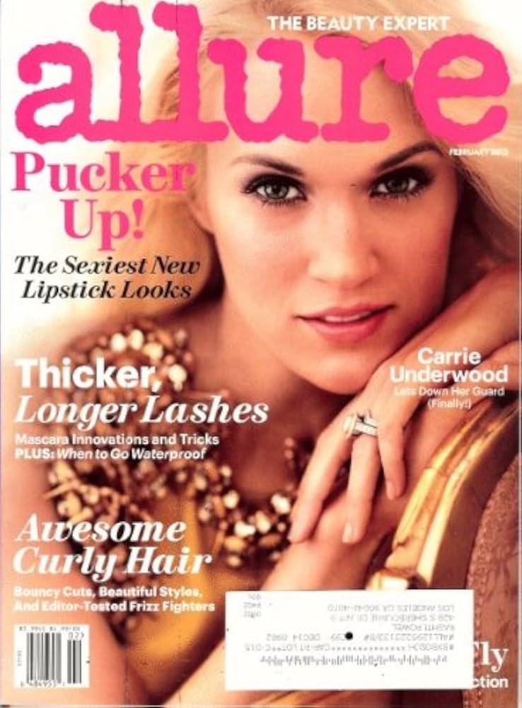Allure Magazine (February, 2013) Carrie Underwood Cover: Linda