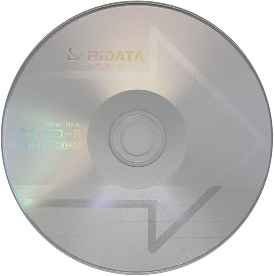 Amazon.com: 300 Pack Ridata CD-R 52X 700MB 80Min Logo Blank Media