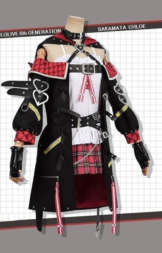 Amazon.co.jp: [楽コス]沙花叉クロヱ コスプレ 衣装 戦闘服 Vtuber 服
