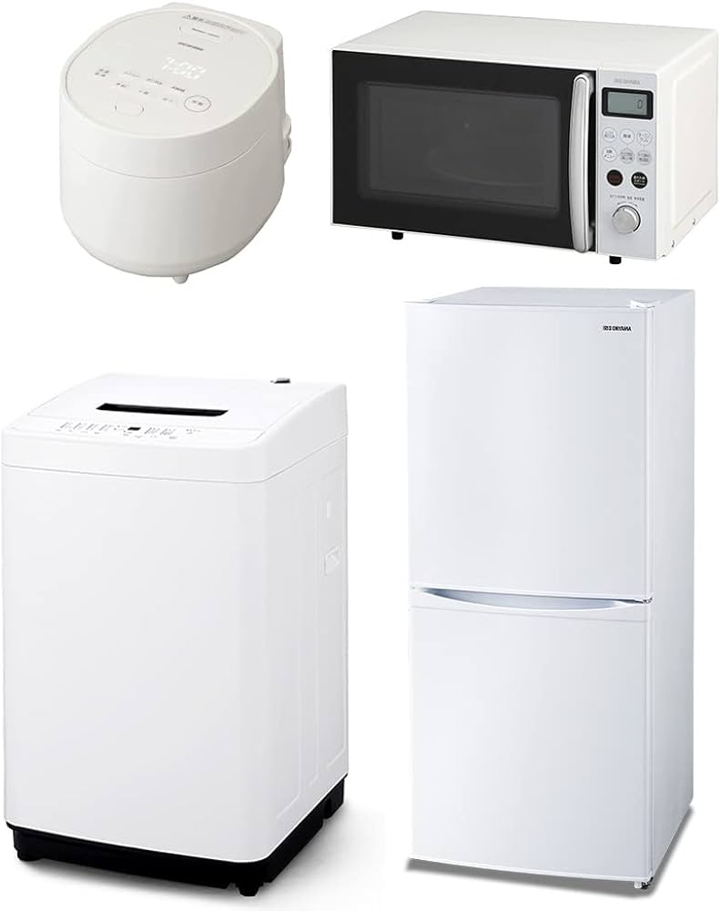 Amazon | 【新生活家電4点セット】 アイリスオーヤマ 洗濯機 5kg +