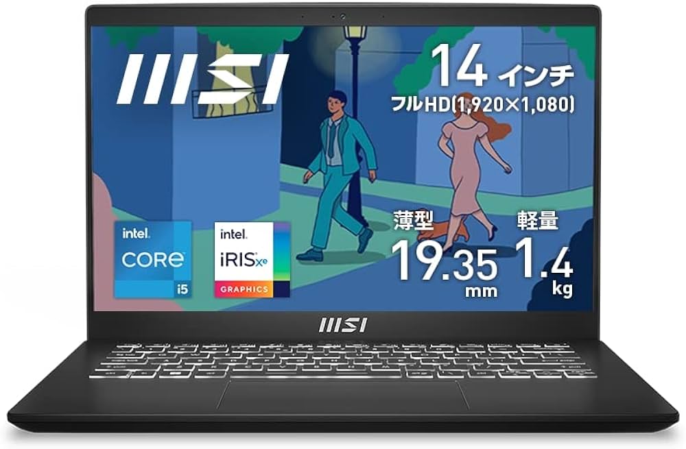 MSI ノートパソコン/14インチ/第11世代 Corei7/16GB/1TB MSI ノート