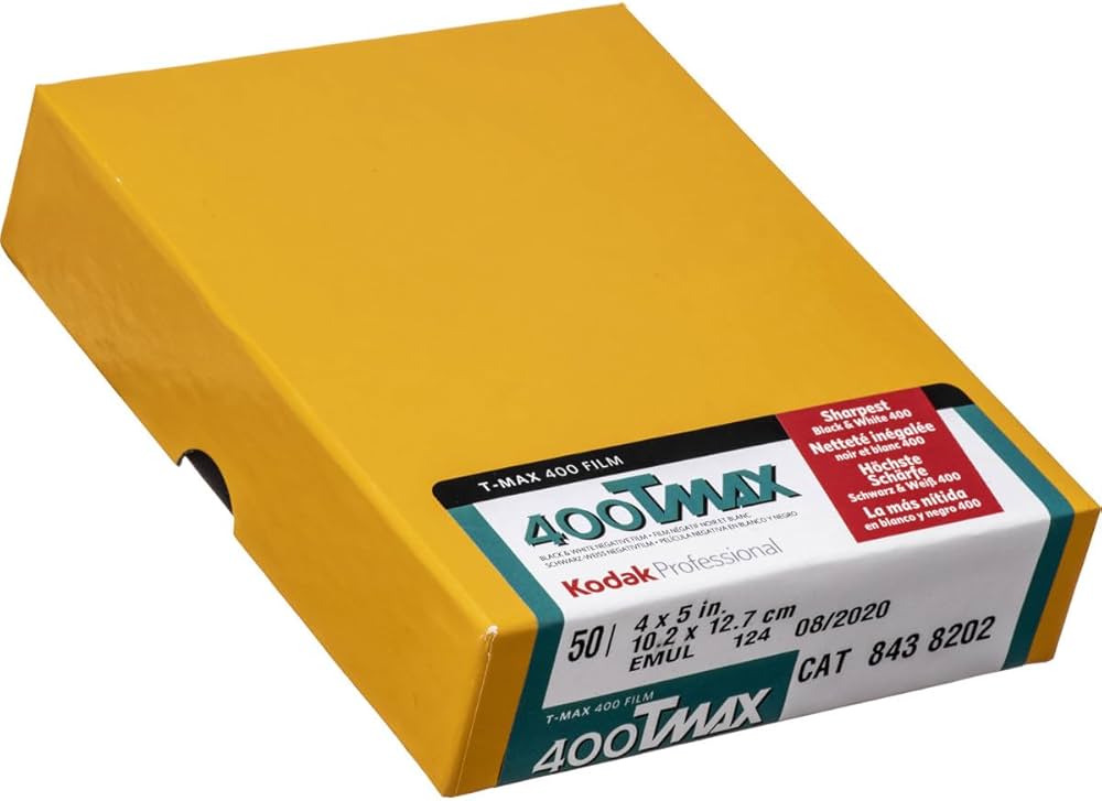 Amazon | Kodak 白黒フィルム プロフェッショナル用 T-MAX400 4X5(50枚